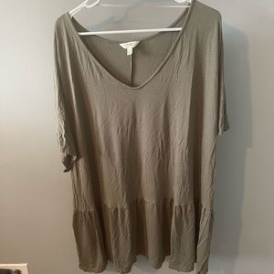 Plus size peplum top